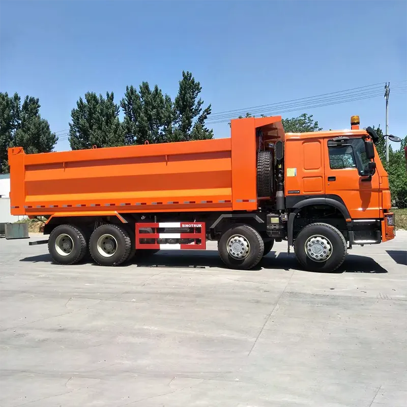 Sinotruk Howo 12 Wheelers Tipper Truck Euro 2 سمت چپ